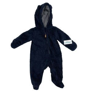 Carter's Baby Boy Blue Fleece Zip Up Hooded Bear Suit Size 6 Months